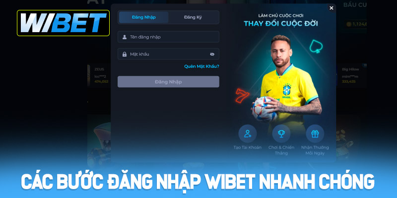Các bước đăng nhập WIBET nhanh chóng