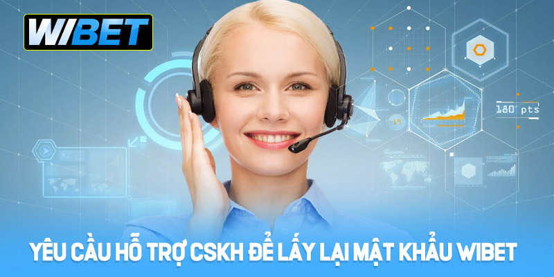 Yêu cầu hỗ trợ CSKH để lấy lại mật khẩu WIBET
